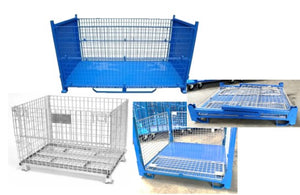 Collapsible & Stackable Stillage Cages