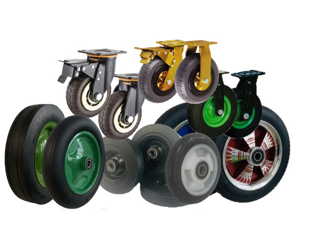 Solid Rubber Wheels &amp; Castors