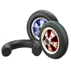 Ø300mm (12") x 45mm Aluminium Rim | Solid Rubber Wheels | 200KG capacity per wheel