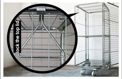 4 Sided Roll Cage Trolley - "A" Frame