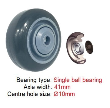 Ø75mm (3") Polyurethane (PU) Wheel Castors | 100KG capacity per castor