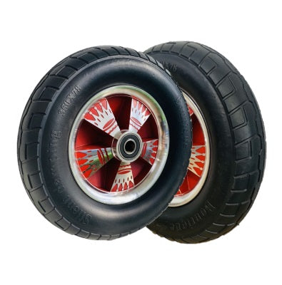 Ø350mm (14") x 78mm Aluminium Rim Solid Rubber Wheel | 280KG capacity per wheel