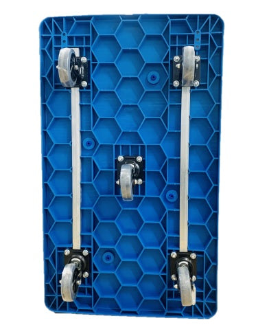 Folding Platform Trolley (High Handle) | 500KG | BLUE
