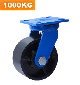 Ø150mm (6") Extra Heavy Duty Cast Iron Wheel Castors | 1000KG capacity per castor