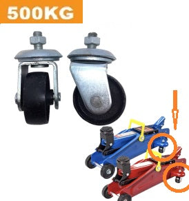Ø60mm x 24mm Cast Iron Jack Wheel Castors | 500KG capacity per castor