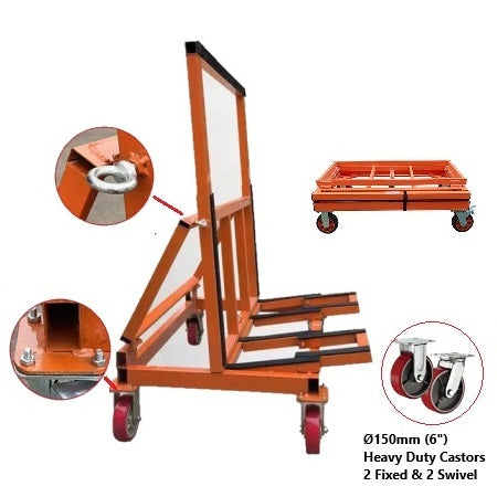 Foldable Plasterboard & Panel Trolleys | 1000KG loading Capacity