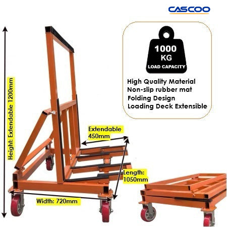 Foldable Plasterboard & Panel Trolleys | 1000KG loading Capacity