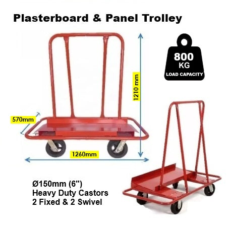 Plasterboard & Panel Trolleys | 800KG loading Capacity