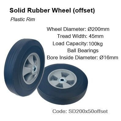 Solid Rubber Wheels | Ø150mm - Ø350mm