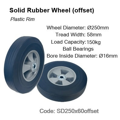 Solid Rubber Wheels | Ø150mm - Ø350mm