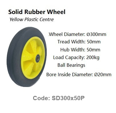 Solid Rubber Wheels | Ø150mm - Ø350mm