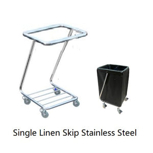 Single Linen Skip Stainless Steel