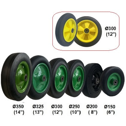 Solid Rubber Wheels | Ø150mm - Ø350mm