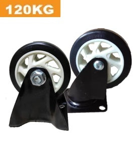 Ø100mm (4") Brown Polyurethane (PU) Wheel Castors | 120KG capacity per castor