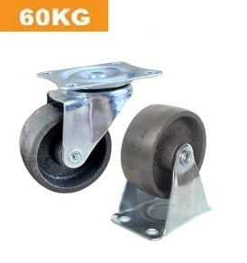 Ø50mm (2") Cast iron Wheel Castors | 60KG capacity per castor