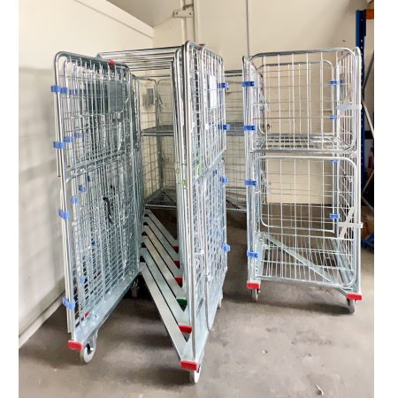 4 Sided Roll Cage Trolley - "Z" frame base