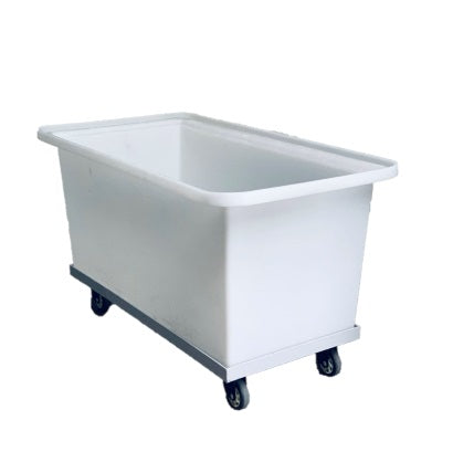 430LT Spring Loaded Laundry Tub Trolley | Plastic Bin Trolley-Straight Sided
