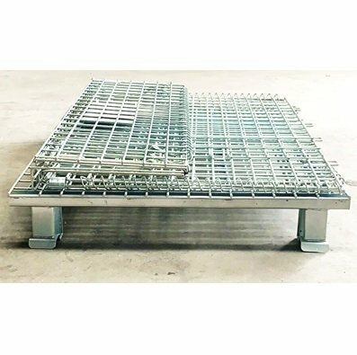 Collapsible & Stackable  Wire Mesh Cage Bin | 500KG