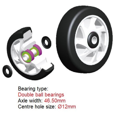 Ø100mm (4") Brown Polyurethane (PU) Wheel Castors | 120KG capacity per castor