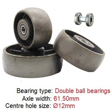 Ø150mm (6") Cast Iron Wheel Castors  | 420KG capacity per castor